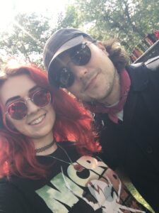 Me with Frank Iero at Riot Fest!!!